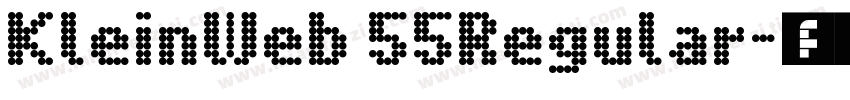 KleinWeb 55Regular字体转换
